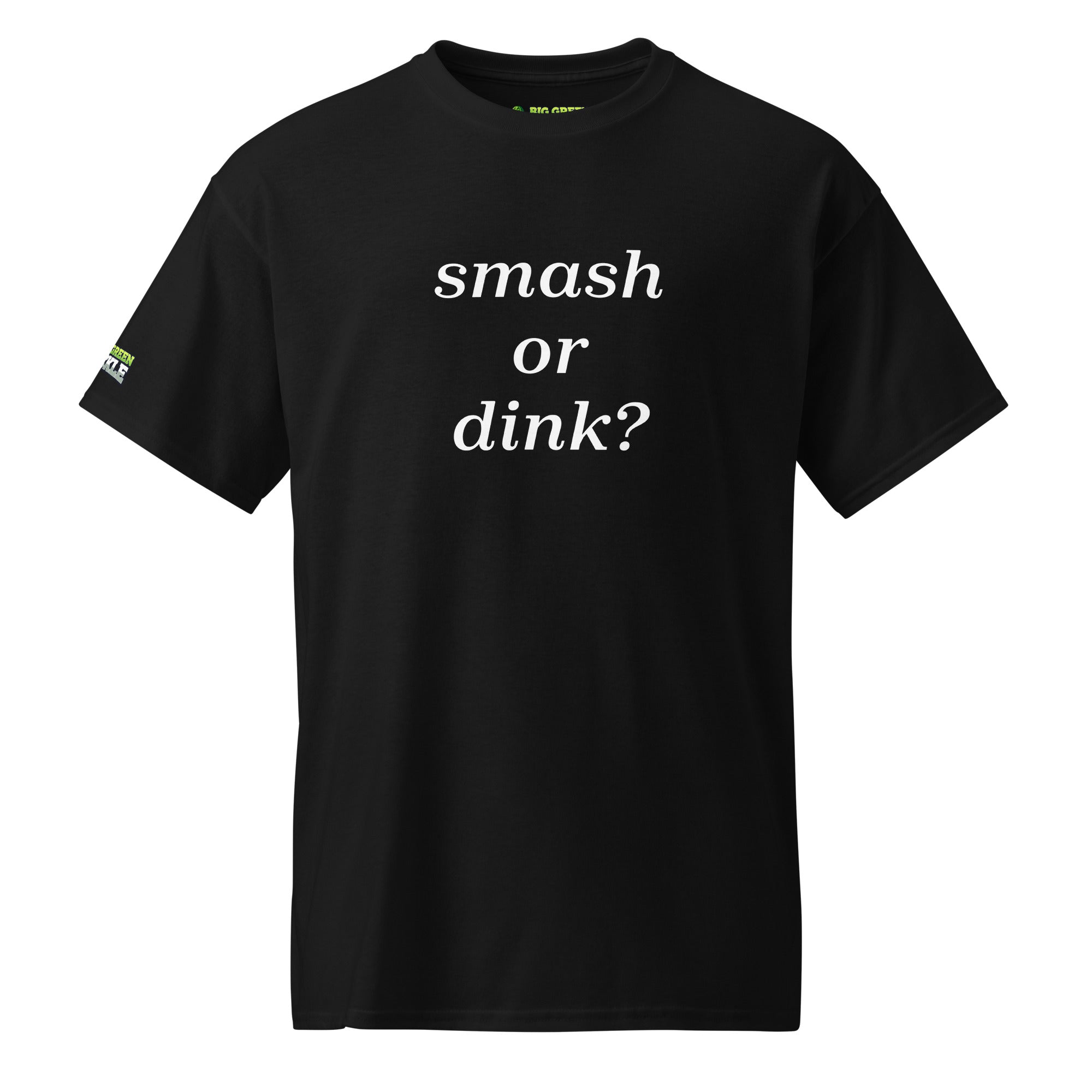 Smash or Dink on 50/50 DryBlend Pickleball T-Shirt - Black