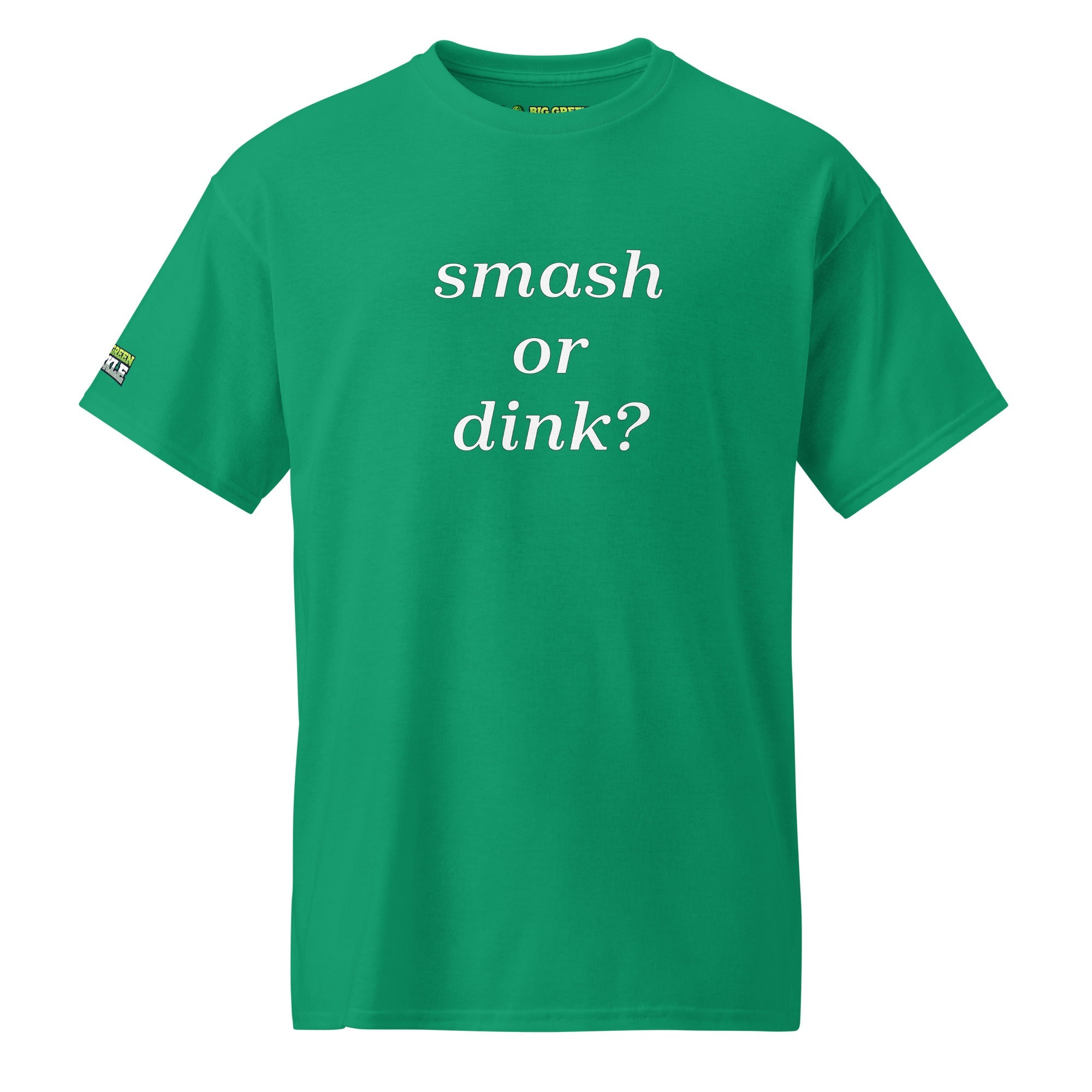 Smash or Dink on 50/50 DryBlend Pickleball T-Shirt - Kelly Green