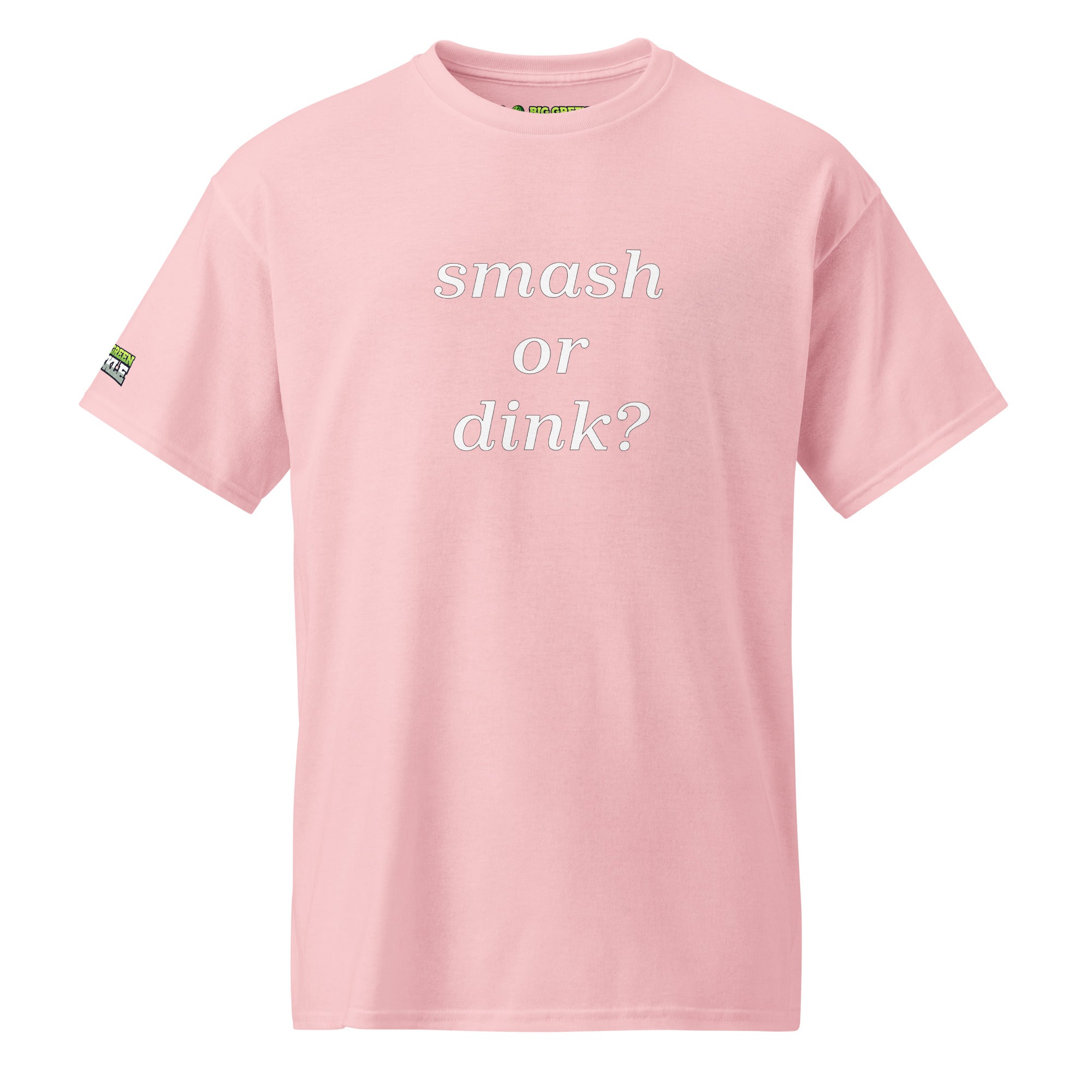 Smash or Dink on 50/50 DryBlend Pickleball T-Shirt - Light Pink