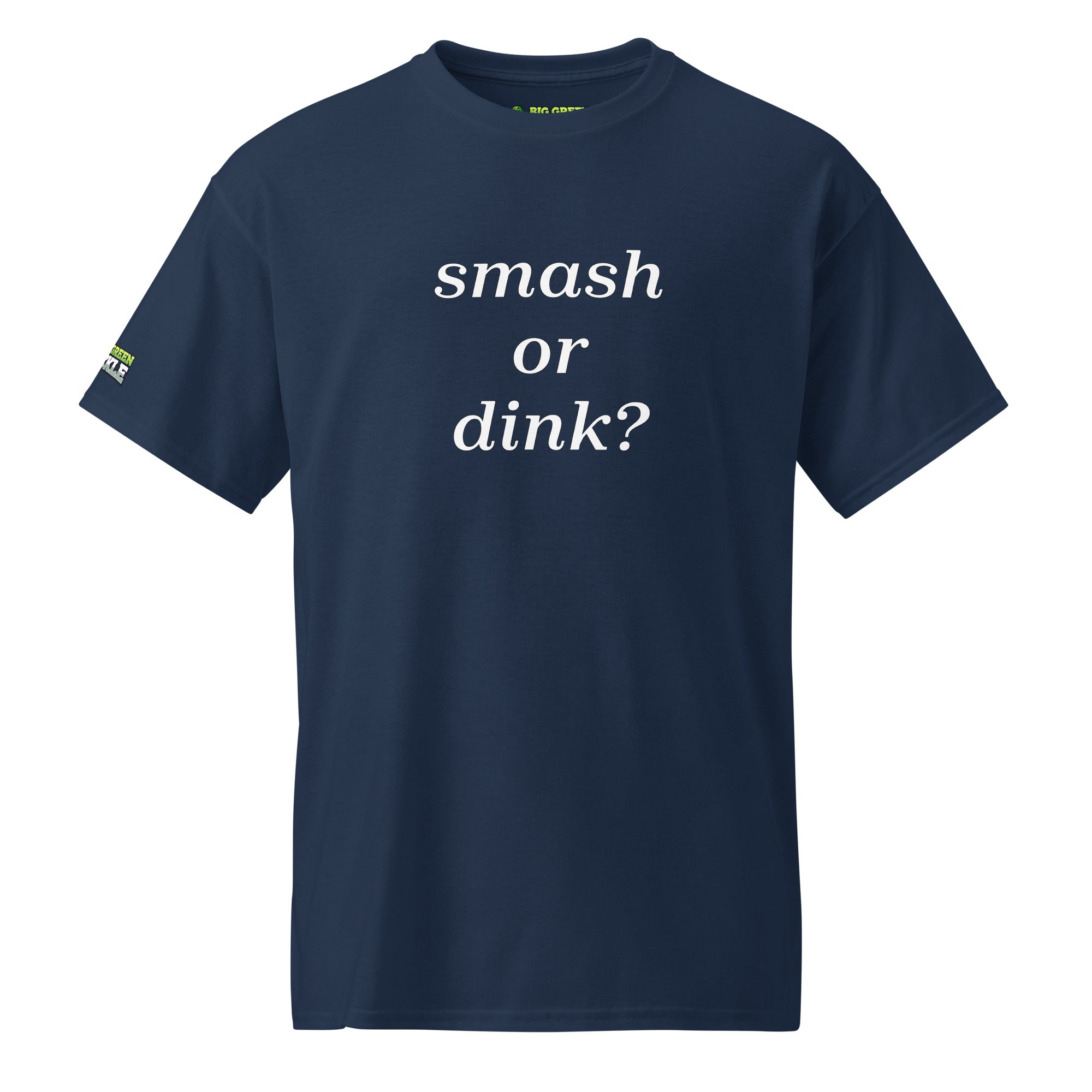 Smash or Dink on 50/50 DryBlend Pickleball T-Shirt - Navy