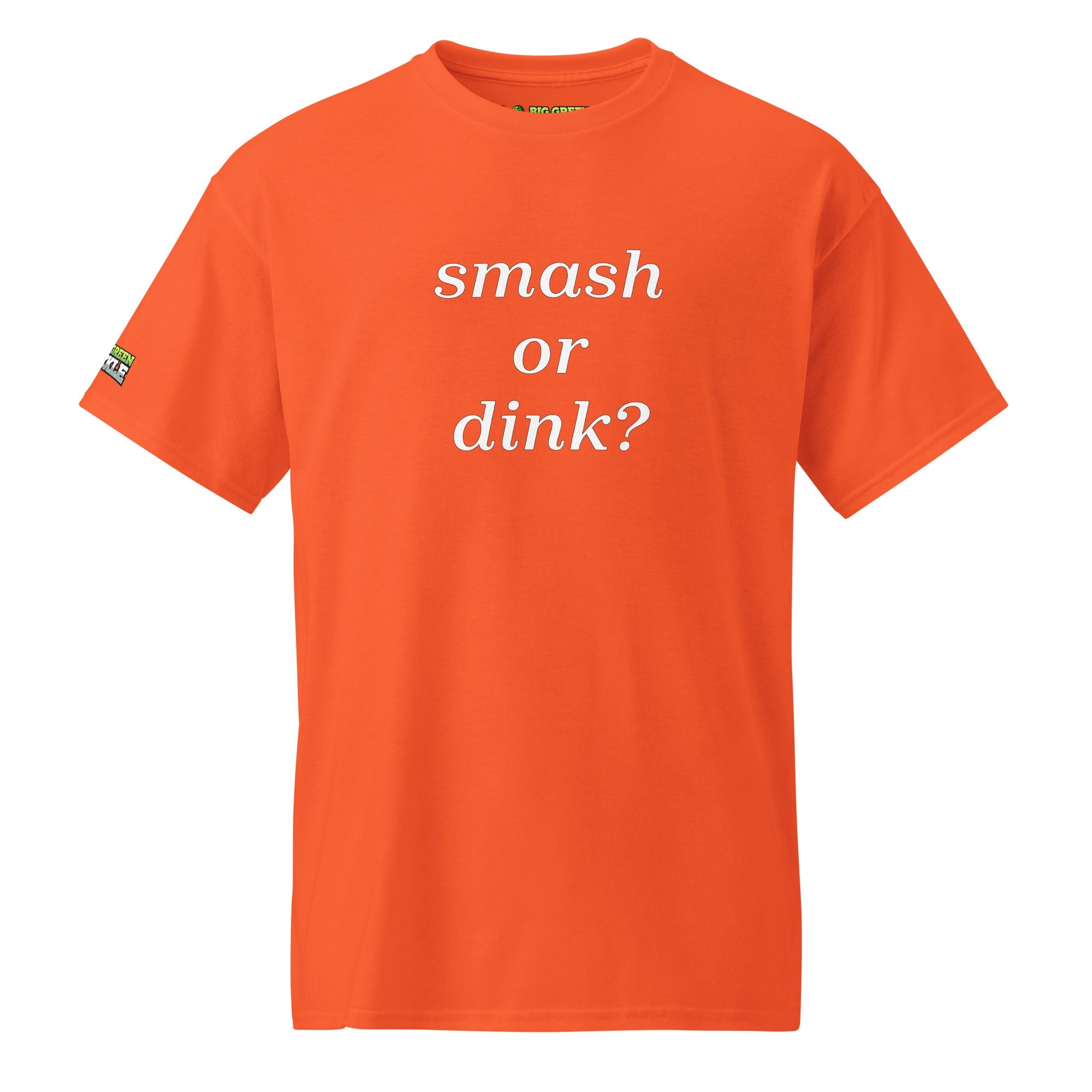 Smash or Dink on 50/50 DryBlend Pickleball T-Shirt - Orange