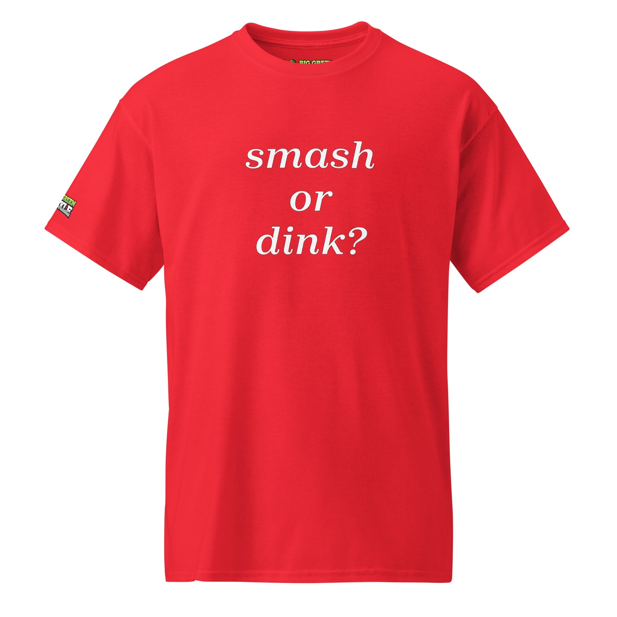 Smash or Dink on 50/50 DryBlend Pickleball T-Shirt - Red