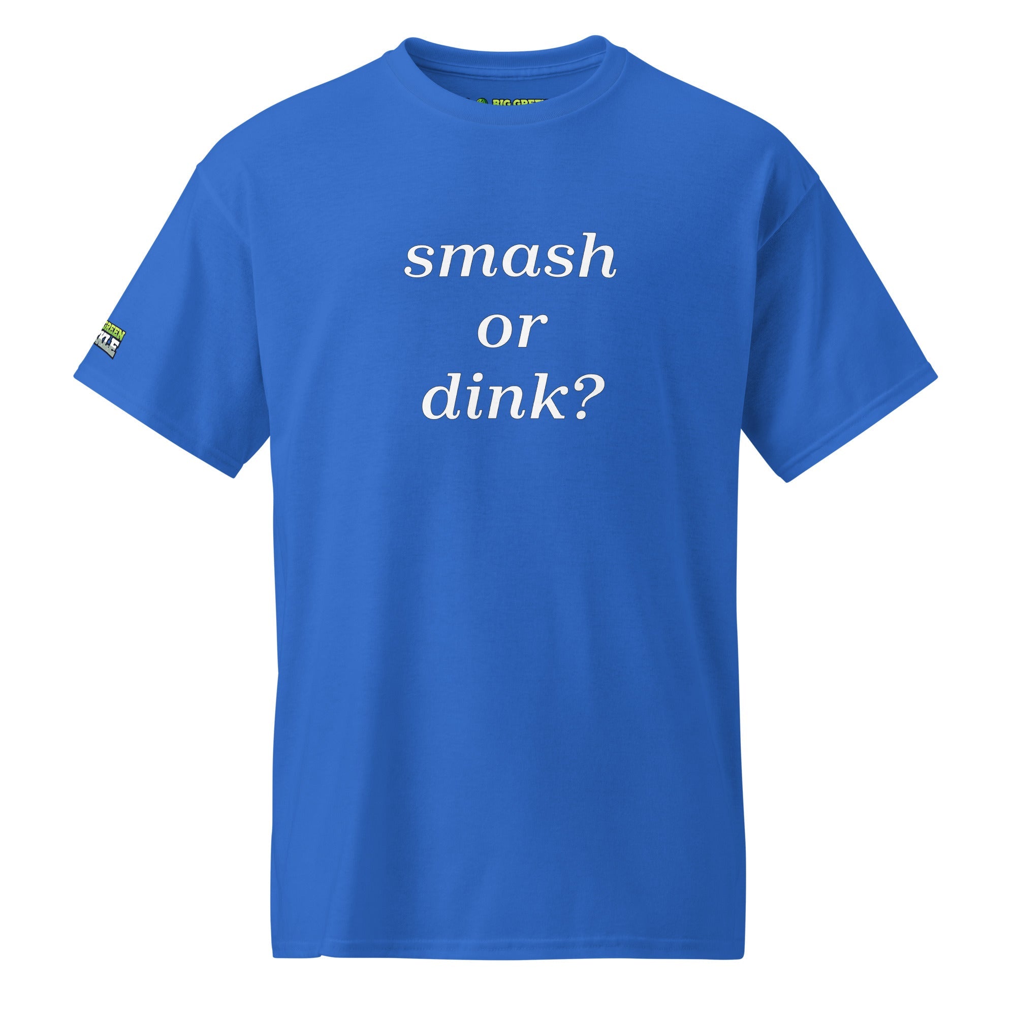 Smash or Dink on 50/50 DryBlend Pickleball T-Shirt - Royal