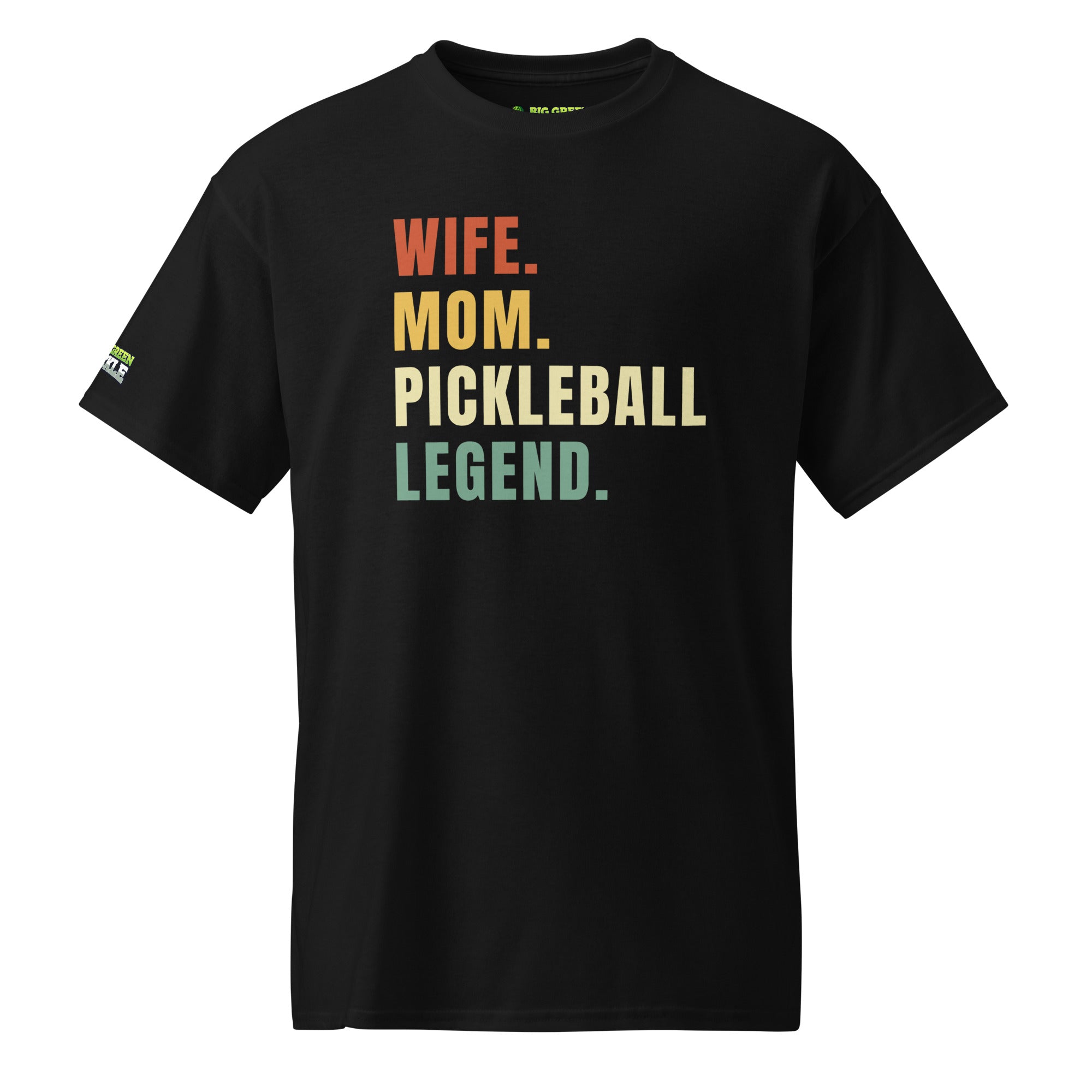 Wife Mom Pickleball Legend on 50/50 Blend Moisture Wicking T-Shirt - Black