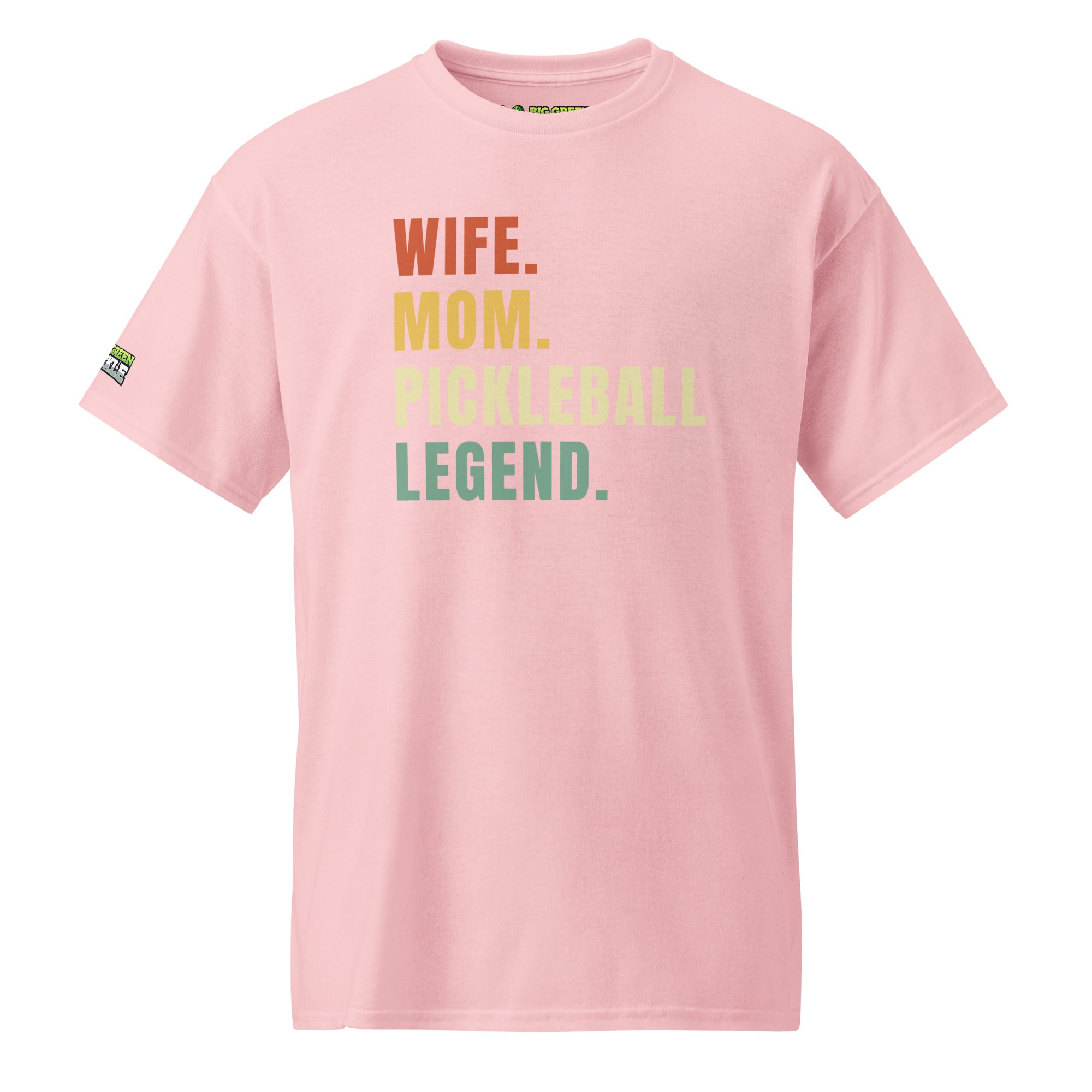 Wife Mom Pickleball Legend on 50/50 Blend Moisture Wicking T-Shirt - Light Pink