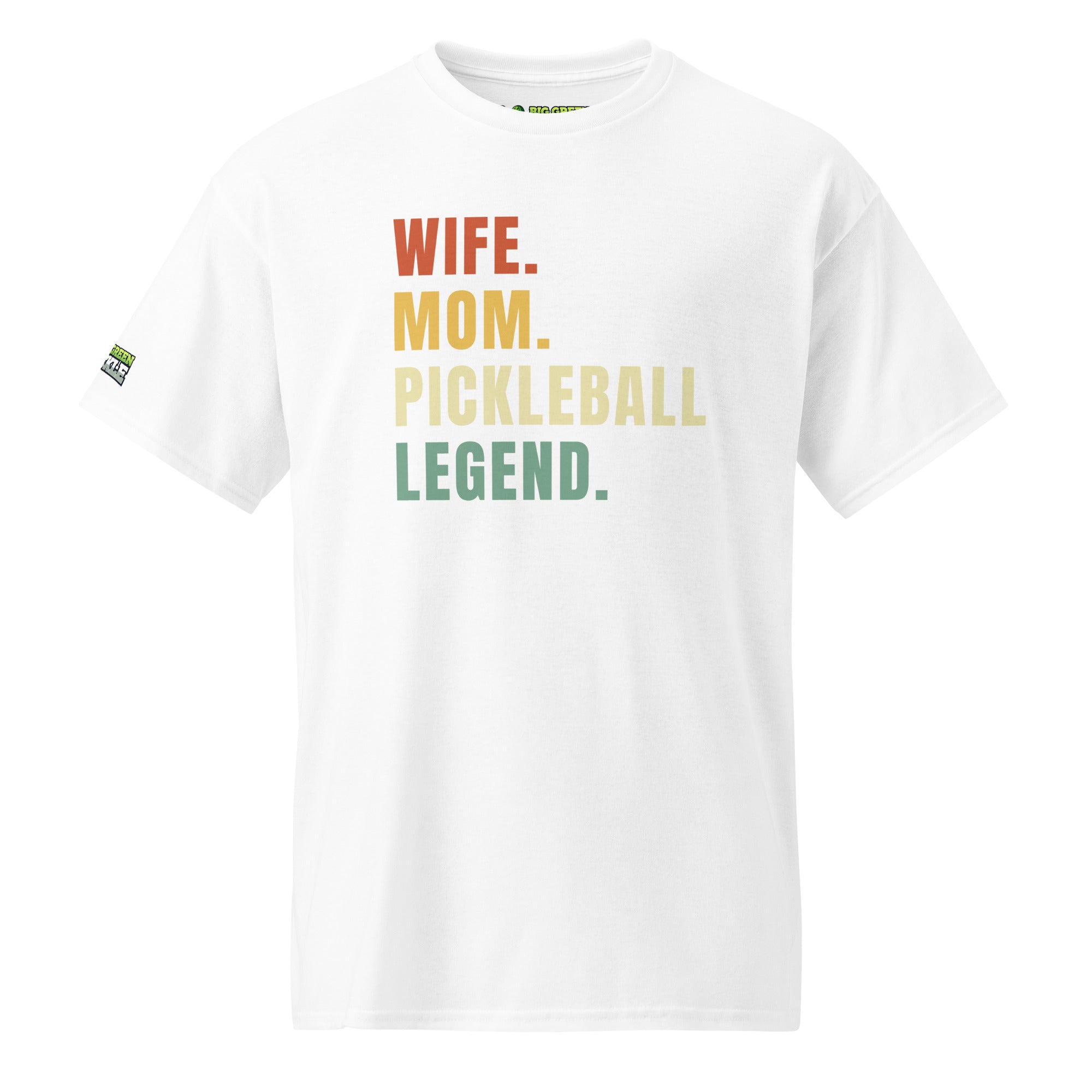 Wife Mom Pickleball Legend on 50/50 Blend Moisture Wicking T-Shirt - White