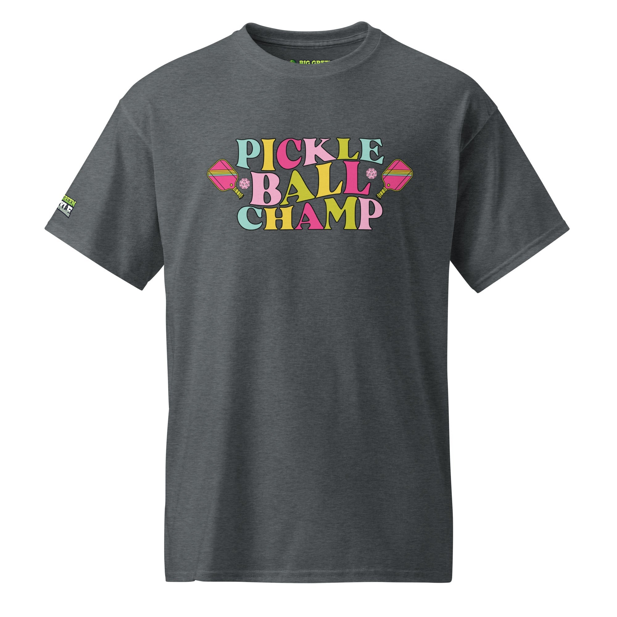 Women's Pickleball Champ 50/50 DryBlend T-Shirt - Dark Heather