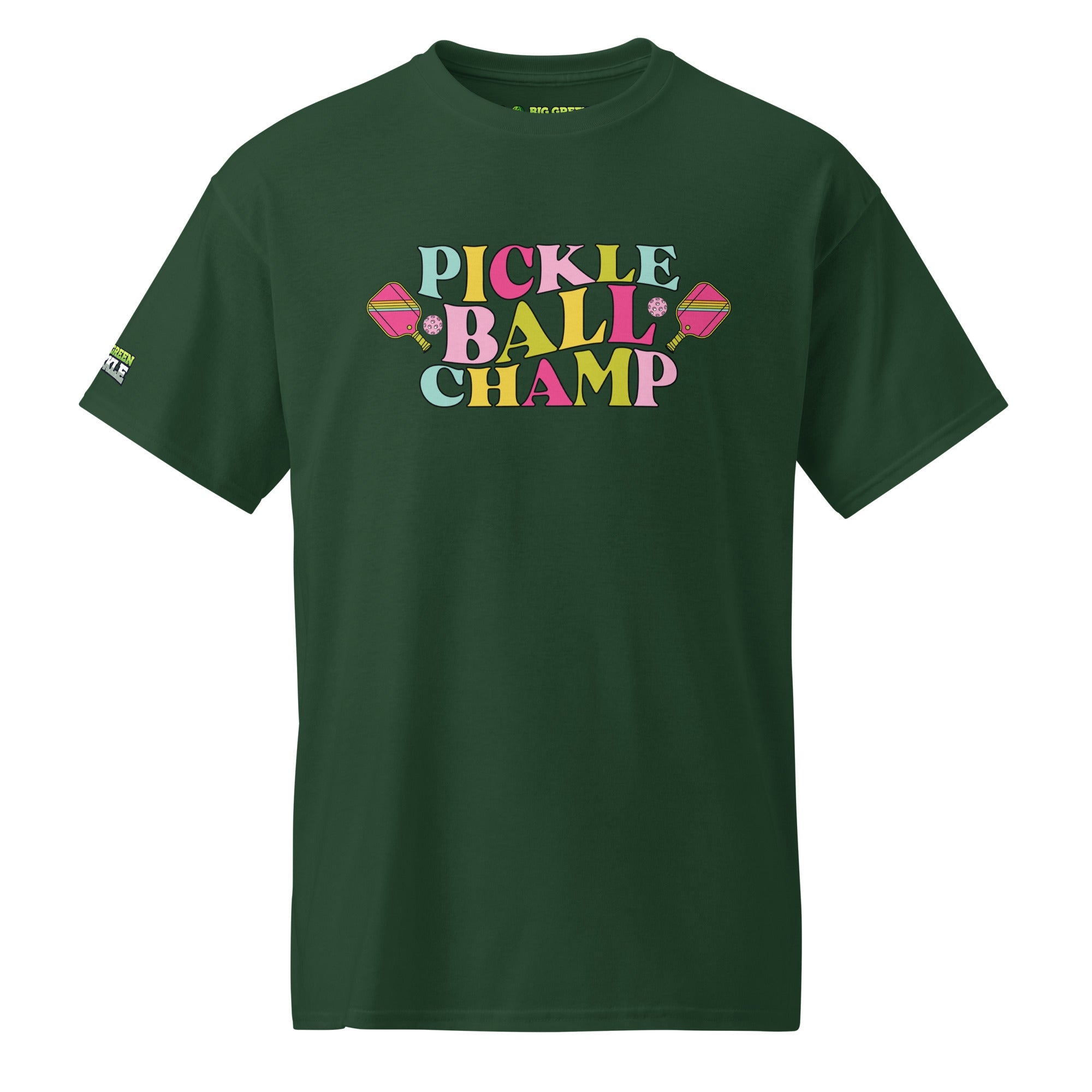 Women's Pickleball Champ 50/50 DryBlend T-Shirt - Forest Green