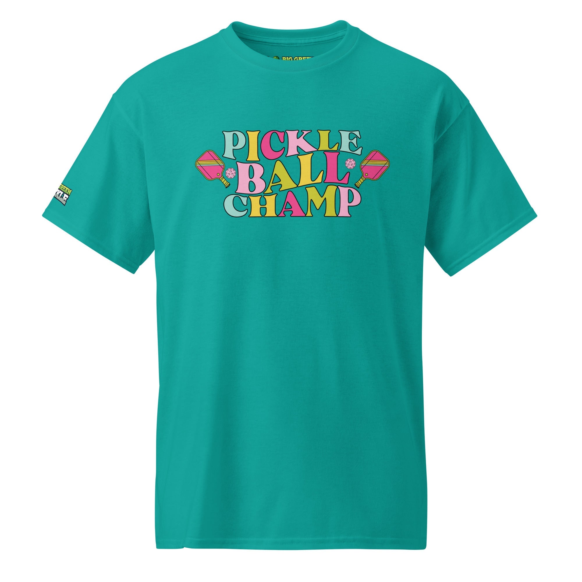 Women's Pickleball Champ 50/50 DryBlend T-Shirt - Jade Dome